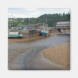 Imã Baixa maré na Baía de Fundy na Rua. Martins, Nova