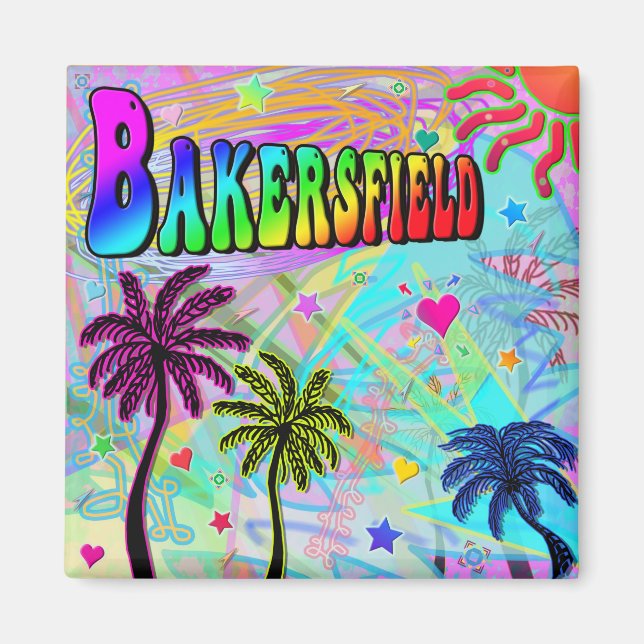 Imã Bakersfield Vivid Romance Magnet (Frente)