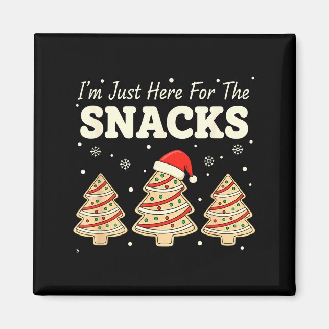 Imã Baking I'm Just Here For The Snacks Christmas Cook (Frente)