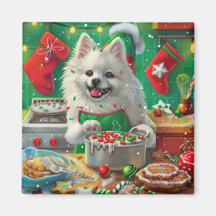 Imã Baking no Natal Festivo do Esquimó Americano