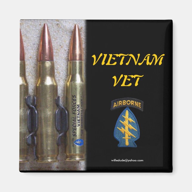 Imã bala especiais forças nam magnet fridge veteran vf (Frente)