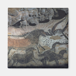 Imã Balance a pintura de um touro e dos cavalos,