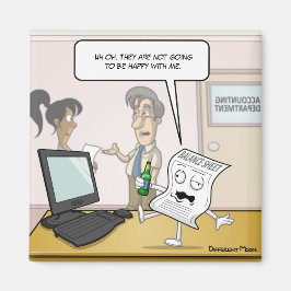 Imã Balanço do Bebado Contabilístico Magnético Quadrad