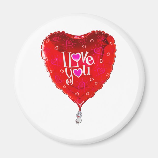 Imã balão albuquerque eu te amo (Frente)