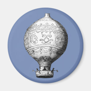 Imã Balão de Ar Quente Montgolfier Vintage