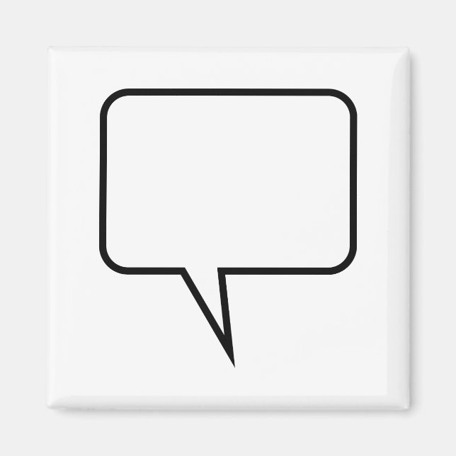 Imã Balão de fala (Frente)