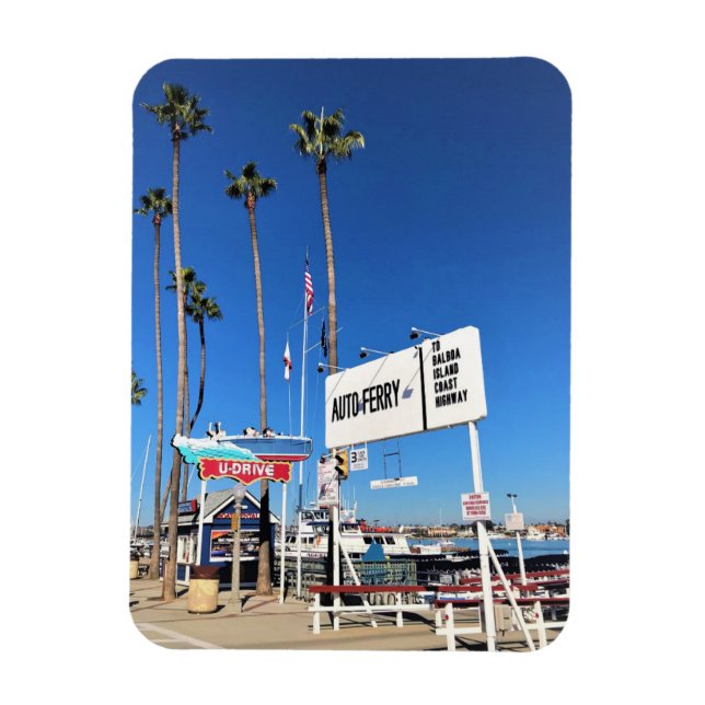 Ímã Balboa Island Ferry, Newport Beach, Califórnia (Vertical)