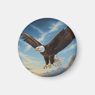 Imã Bald Eagle em Voo