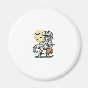 Imã Balde de Doces de T-Rex Múmia de Halloween Vetor V