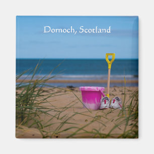 Imã Balde e Espada no Dornoch Beach Magnet