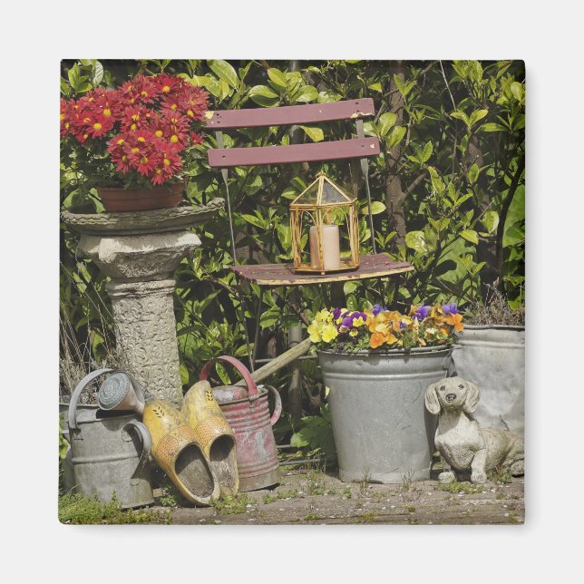 Imã Baldes, sapatos e flores, Zaanse Schans, (Frente)