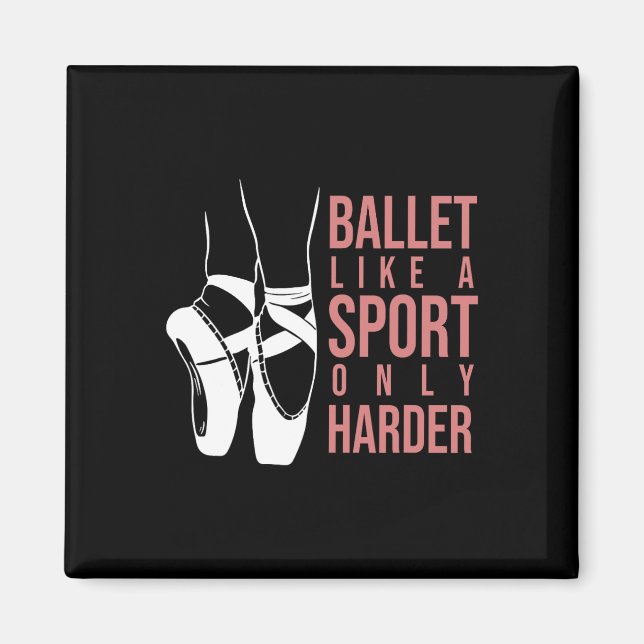 Imã Balé Como Um Esporte Apenas Mais Difícil En Pointe (Frente)