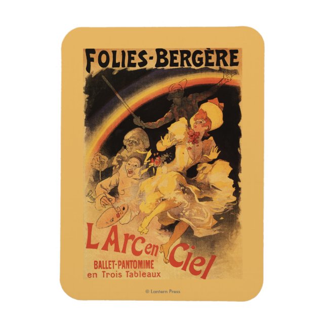 Ímã Balé L'Arc-en-Ciel em Folies-Bergere (Vertical)