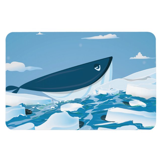 Ímã Baleia Ártica (Horizontal)