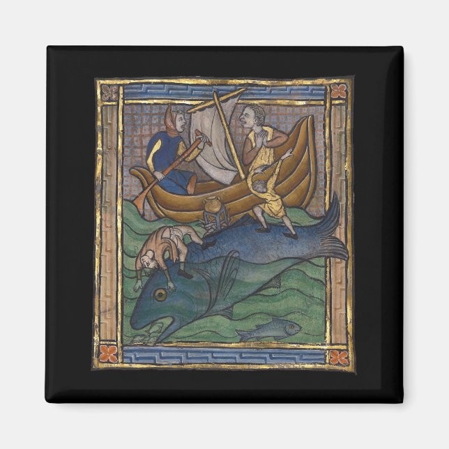 Imã Baleia Bestiária Medieval c. 1270 (Frente)