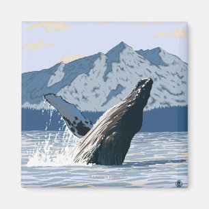 Imã Baleia de Humpback - Valdez, Alaska