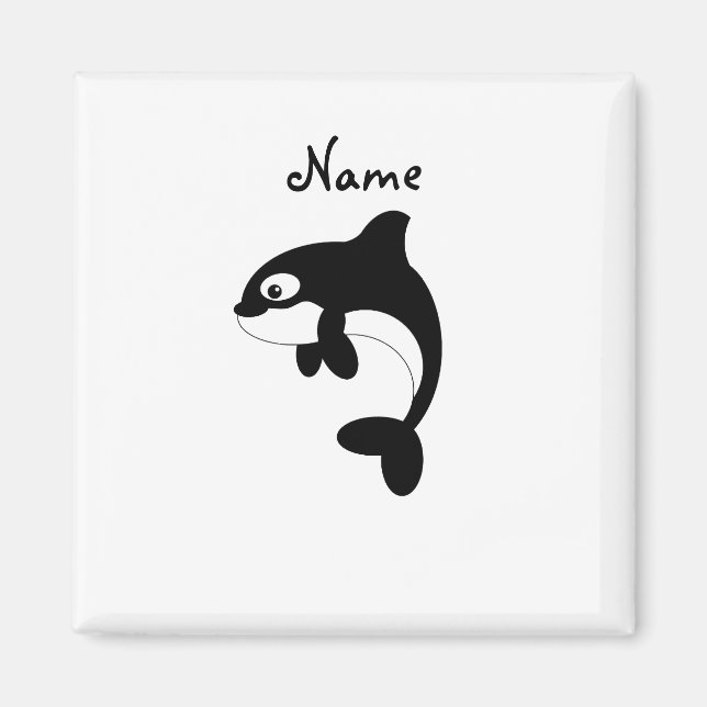 Imã Baleia de orca-branca (Frente)