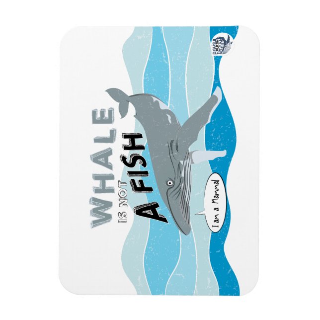 Ímã Baleia não é um peixe (Vertical)