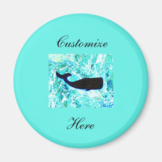 Imã baleias submarinas nadando Thunder_Cove (Frente)