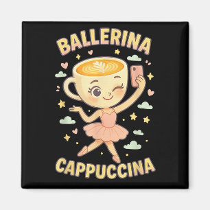 Imã Ballerina Cappuccina Itália Brainrot Memória Viral