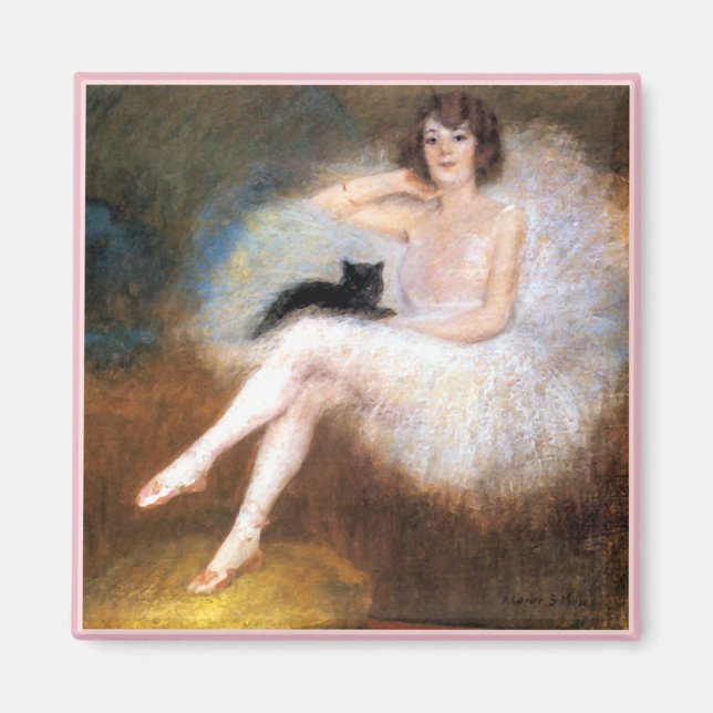Imã Ballerina e Black Cat (Frente)