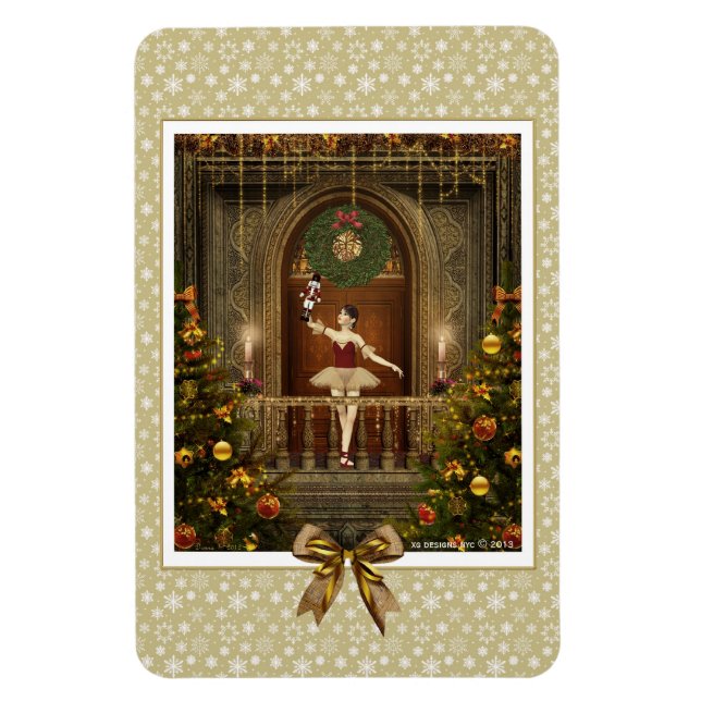 Ímã Ballerina e Nutcracker Flexi Magnet (Vertical)