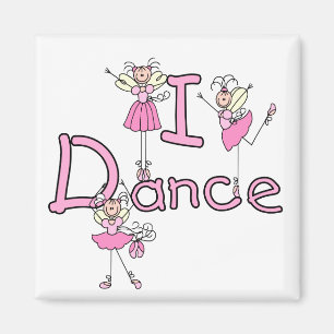 Imã Ballerina Eu Danço Camisetas e Presentes