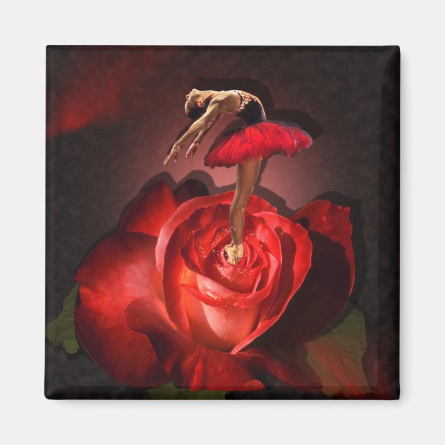 Imã Ballerina Rosa - Magnet (Frente)
