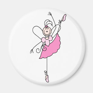 Imã Ballerina Stick Figura cinco