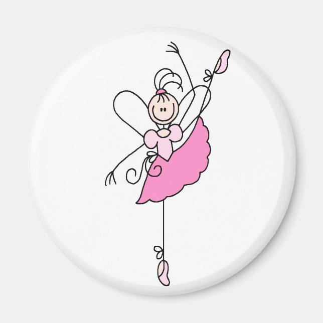 Imã Ballerina Stick Figura cinco (Frente)