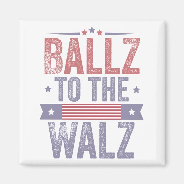 Imã Ballz para a eleição Walz Harris Waltz 2024 (Frente)