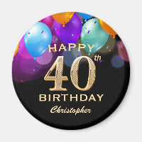 Balões Pretos e Dourados do Partido aniversário de