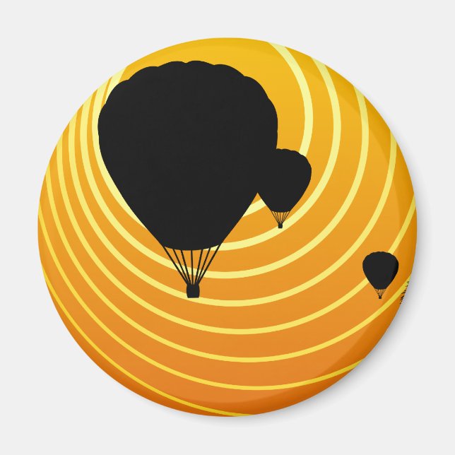 Imã balonismo de cena solar (Frente)