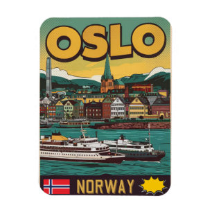Ímã Balsas de Oslo Noruega lembrancinhas e presentes d