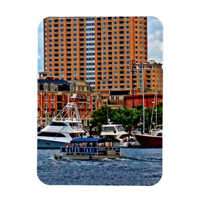 Ímã Baltimore MD - Taxi de água interna do porto (Vertical)