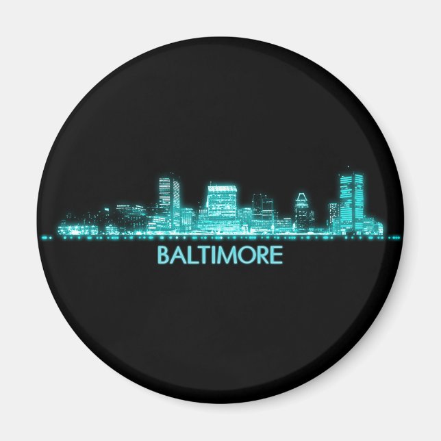 Imã Baltimore Skyline (Frente)