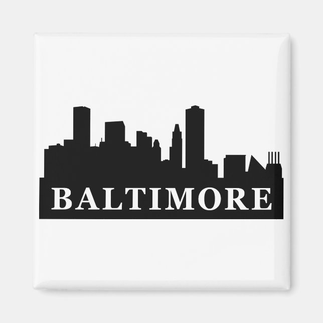 Imã Baltimore Skyline (Frente)