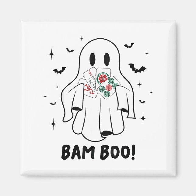 Imã Bam Boo Halloween Ghost Mahjong Funny Costume Game (Frente)