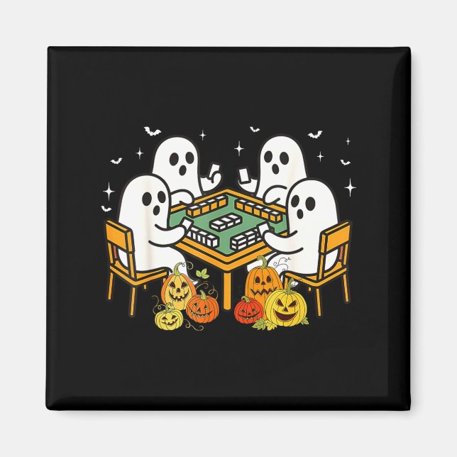 Imã Bam Boo Halloween Ghost Mahjong Funny Costume Game (Frente)