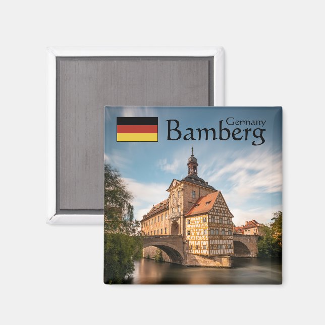 Imã Bamberg Alemanha Souvenir (Front/Back)