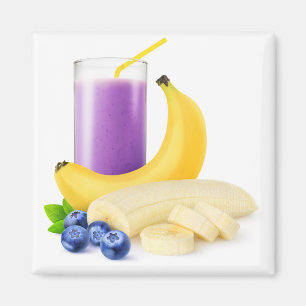 Imã Banana blueberry smoothie