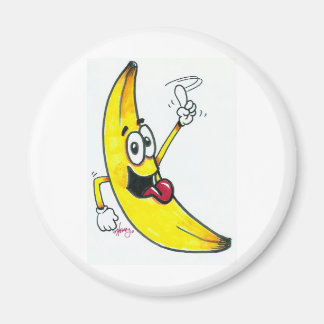 Imã Banana de cima, cartum de banana dançante