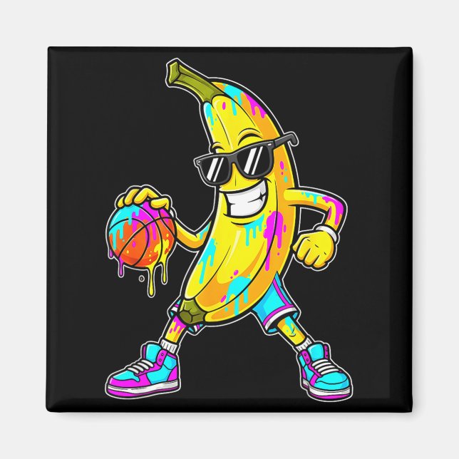 Imã Banana Funny Basketball Drip Kids Youth Boys Girls (Frente)