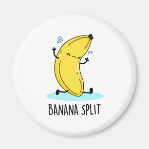 Imã Banana Split Funny Dançando Banana Pun
