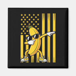 Imã Bananas Gráficas Bandeira Americana Dos EUA Dabbin