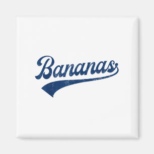 Imã Bananas Retro Engraçadas Camisas Bananas Cute Gift