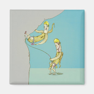 Imã Bananas rock escalando fruta engraçada