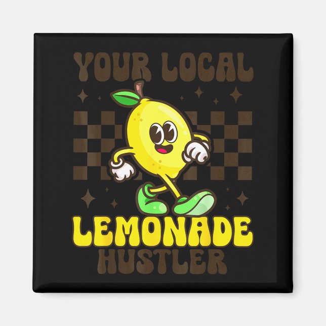 Imã Banca de Limonada Empresário de Limonada Divertida (Frente)