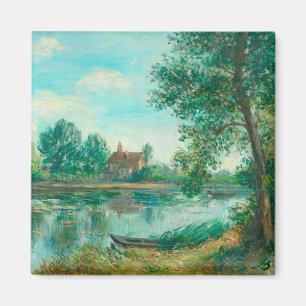 Imã Bancos da Loing in Santo-Mammès Alfred Sisley