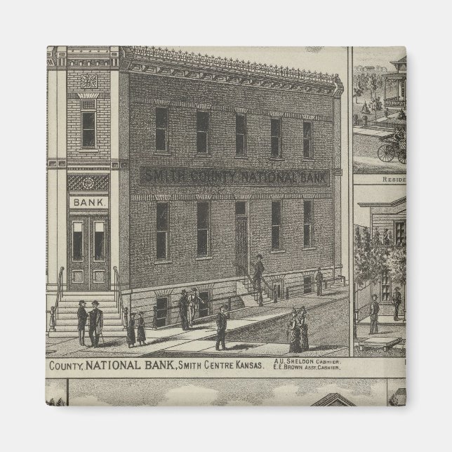 Imã Bancos, Residência, Hull House, Smith Center, Kans (Frente)